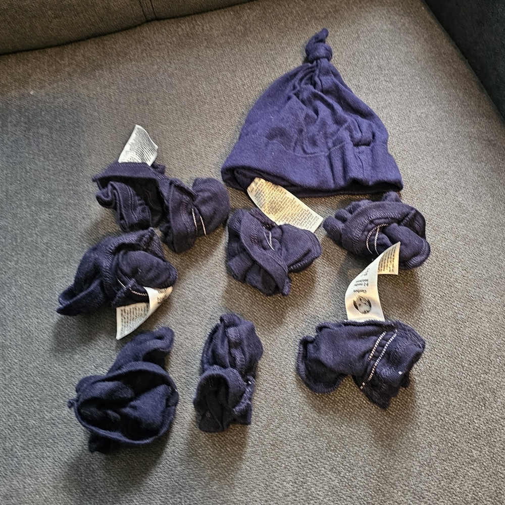 Gerber hat and mittens